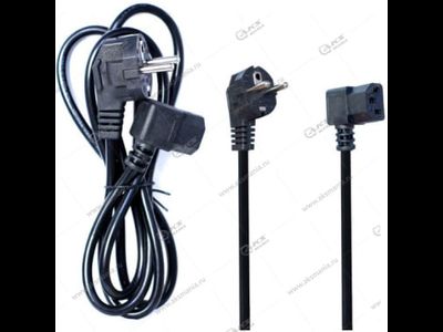 Кабель питания VS53 для сист.блока A333 угловой 1,5м CCA (black)  25pcs