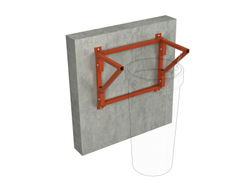 Кронштейн для крепление к стене мусоросбросов