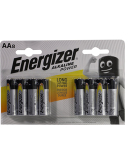 Батарейка AA щелочная Energizer Alkaline Power AA-LR6 1.5V 8 шт