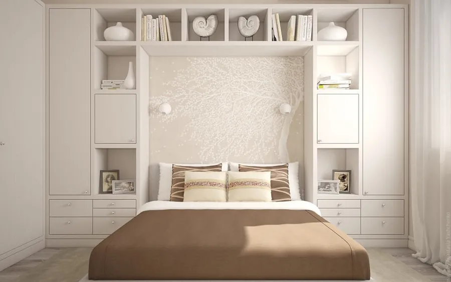 Спальня. Материал фасадов ЛДСП. Срок изготовления от 15 рабочих дней. Цена на момент заказа 50200 руб