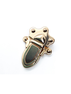 Замок золото 585 5х3,5 см ФИГУРНЫЙ