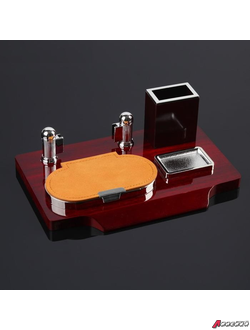 Набор настольный Премьер 4в1 с визитницей, красное дерево. 5113928