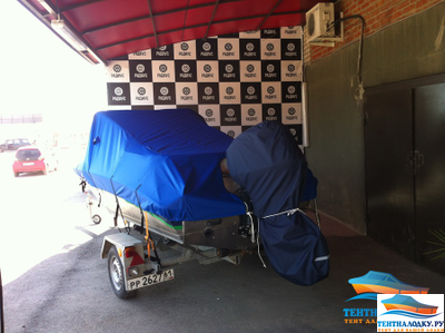 Тент для катера SILVER FOX 485 (с леером на носу)