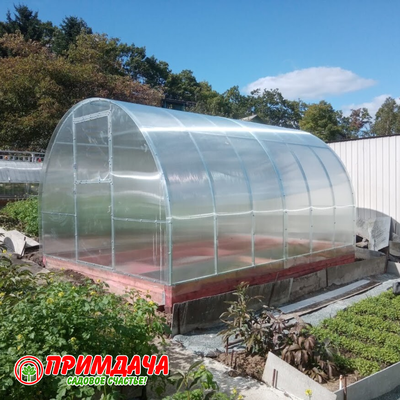 Теплица «Дачница Усиленная» 3*4 м. Сотовый поликарбонат 4 мм.