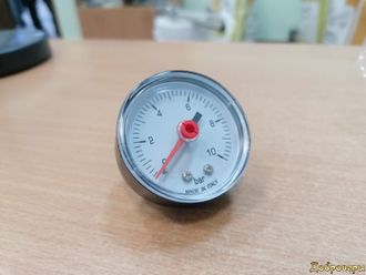 Манометр аксиальный d-50 мм, до 10 бар, резьба 1/4"