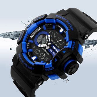 SKMEI Мужские модные водонепроницаемые спортивные часы - 3 Цвета