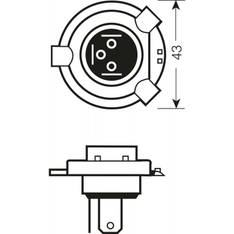 Лампочка галогеновая OSRAM ORIGINAL LINE 12V