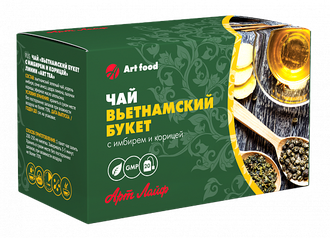 Чай зеленый «Вьетнамский букет с имбирем и корицей» (20 п)