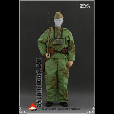 Советский снайпер с СВТ-40 - коллекционная фигурка 1/6 WWII The Soviets sniper suit AL10009 - Alert Line