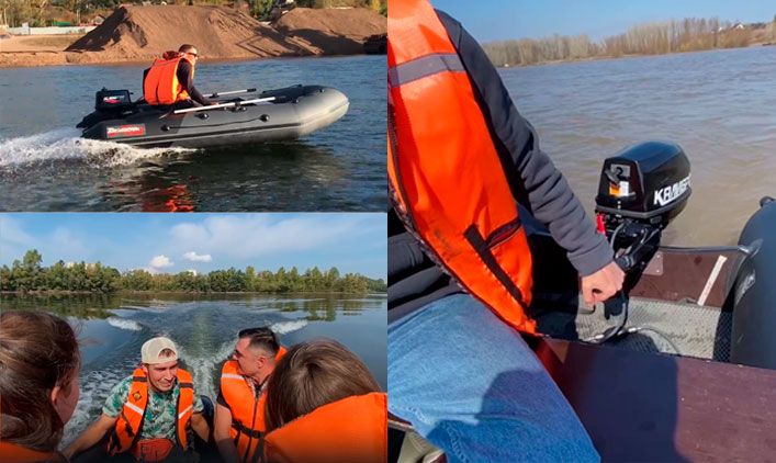 Тестирование лодок и моторов в Уфе