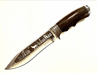 Нож универсальный МедТех &quot;Волк&quot;, сталь 65х13 (дерево) купить