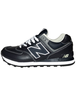 New Balance 574 Leather Stone Blue