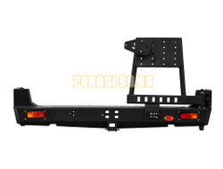 Задний силовой бампер серии Трофи на Nissan Patrol Y61 2004-2010 (03.119.02)