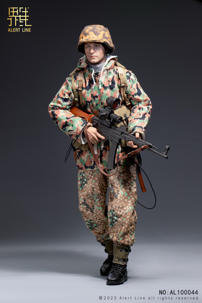 Немецкий солдат - Коллекционная ФИГУРКА 1/6 WWII German Waffen-SS Soldier (AL100044) - Alert Line