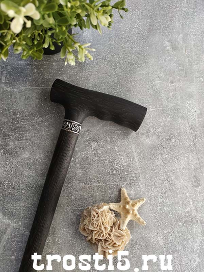 эксклюзивная черная трость ручной работы опорная для ходьбы