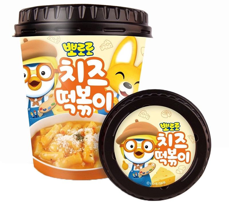 Рисовые палочки токпокки со вкусом сыра PORORO (Корея) 110 г