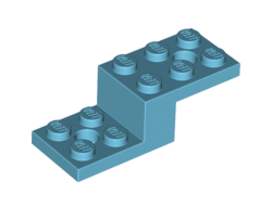 Bracket 5 x 2 x 1 1/3 with 2 Holes, Medium Azure (11215 / 6355732)