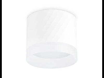 Ambrella светильник накладной спот GX53 max12W белый цилиндр с акрилом 82x70 TECHNO SPOT TN5353 WH