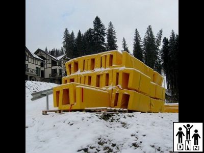 Мат П-образный (наружные размеры 2*0,4*0,5*0,4м, внутренние размеры 2*0,3*0,3*0,3м) для горнолыжных трасс DNN