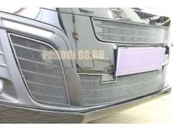 Защита радиатора Opel Zafira Life 2019- black боковые