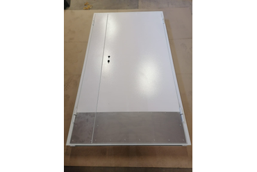 Двери с отбойниками из нержавейки