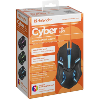 Мышь компьютерная Defender Cyber MB-560L USB