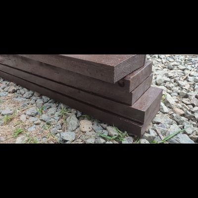 Фундамент из доски 40*150*4000 АНТИСЕПТИК  (цвет - палисандр)