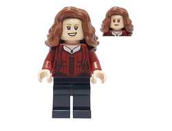 The Scarlet Witch Wanda Maximoff - Plain Black Legs, Reddish Brown Hair, n/a (sh732)