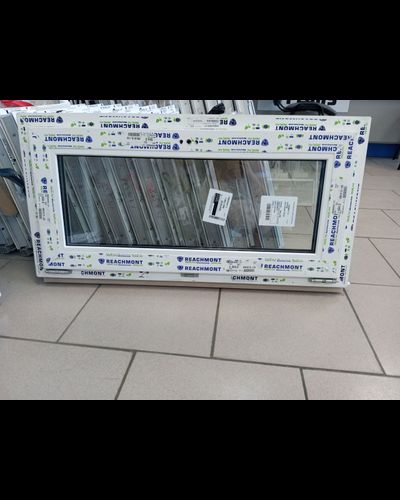 Окно пластиковое ширина 1000 высота 500. Профиль 60 , 32 стеклопакет, ФРАМУЖНОЕ-ОТКРЫВАНИЕ Артикул: 00000398