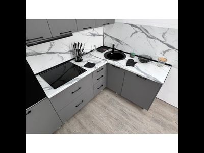 Кухня угловая трёхуровневая "МРКГ 100/Шопен" 2.4х1.6 м (МР)