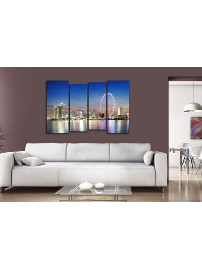 Модульная картина "Великолепие Сингапура"