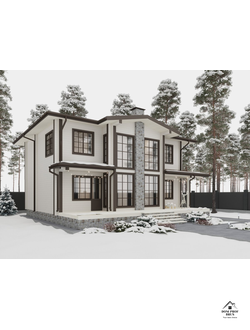 "Лесная Симфония": Двухэтажный Дом из Клееного Бруса 191 м²