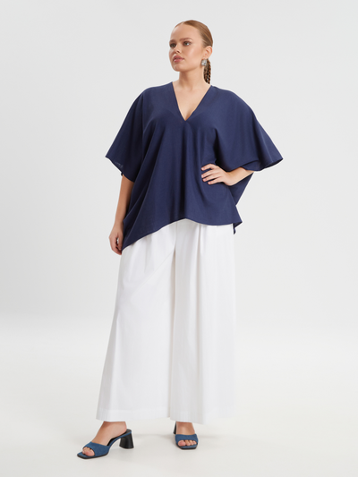 Топ свободный с угловым вырезом