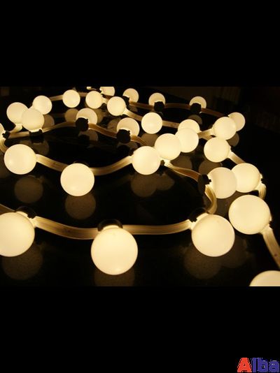 Уличная лампа для Белт-лайта Е27, 1 Вт, d=45 мм, ТЕПЛ. БЕЛАЯ