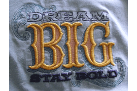 3д вышивка надписи на футболке