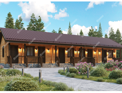 Гостиница из профилированного бруса "Казань", 82 м2