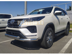 Защита переднего бампера двойная d76/60 для Toyota Fortuner (2020-...)