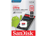 Карта памяти SanDisk Ultra microSDHC Class 10 UHS-I 120MB/s 32GB