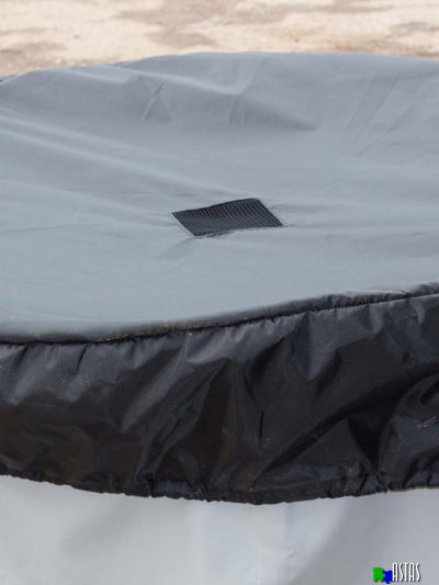 Складная емкость для воды EKUD на 2500 литров (h=100см) с крышкой