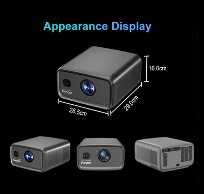 Проектор Everycom CubeLite Max Full HD, Андроид 12.0, 3/128Gb, 2800 Ansi люменов