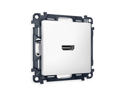 Розетка HDMI 2.0 40V/500mA Белый матовый - Ambrella Volt - ALFA