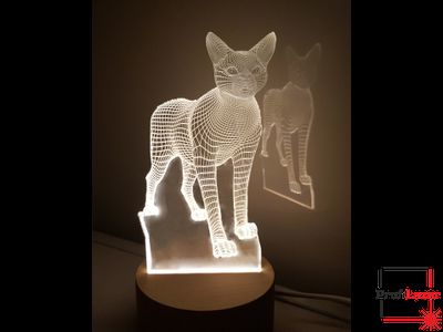 3D ночник &quot;Кот&quot;