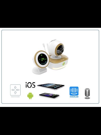 Wi-Fi радио-видеоняня Ramili Baby RV1800 с повышенной дальностью, 2-в-1, Full HD