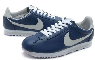 Nike Cortez (Синие с белым) кожа