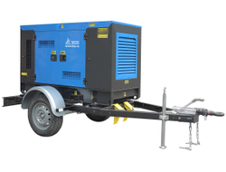 Дизельный генератор ТСС ЭД-10-Т400  в шумозащитном кожухе на прицепе