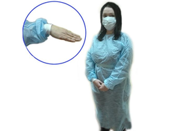 Халат хирургический Евростандарт дл. 140 см., рукав на манжете, пл. 25 г/м2 (коробка) 75 штук.