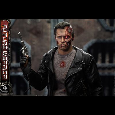 Терминатор Т-800 (Арнольд Шварценеггер) - Коллекционная фигурка 1/6 Future Warrior Leather version (PT-sp80) - PRESENT TOYS