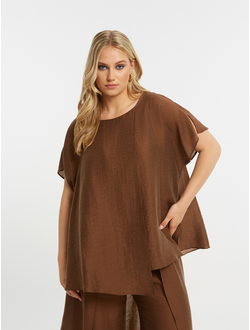 Женская блузка с принтом большого размера в модном бутике XLady