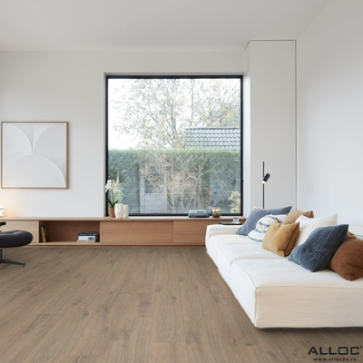 Декор ламината Alloc Grand Avenue Эбби-Роуд 4431  в интерьере комнаты