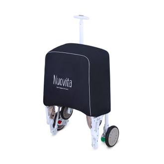 Коляска прогулочная Nuovita Giro Lux Beige, Bianco/Бежевый, Белый